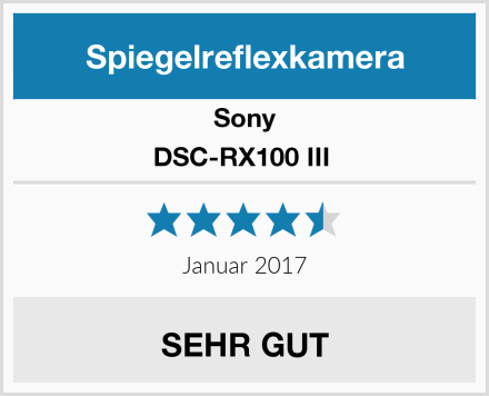 Sony DSC-RX100 III  Test